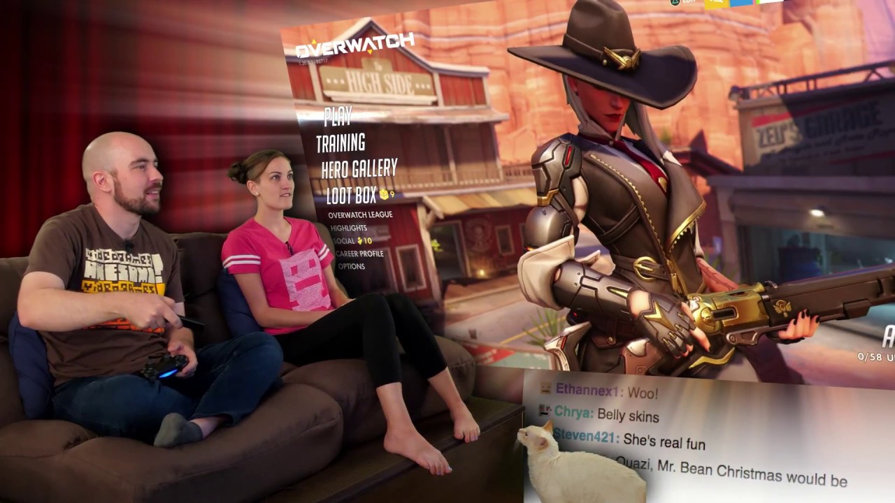 Ashe Skins and Emotes First Look!   Overwatch AWESOME!
