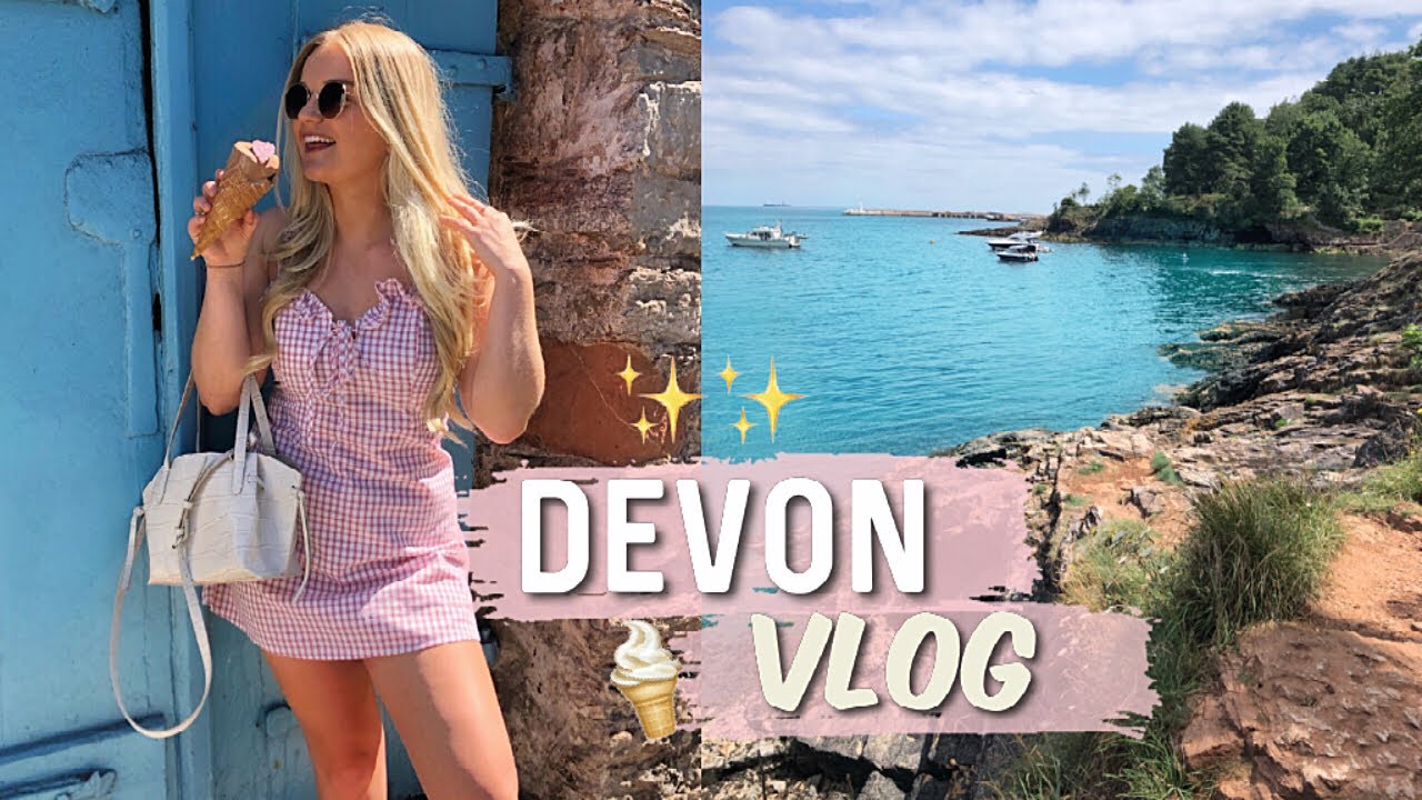 DEVON VLOG | UK SUMMER TRAVEL VLOG 2020 (Mum&rsquo;s birthday, exploring beaches & LOTS of food)