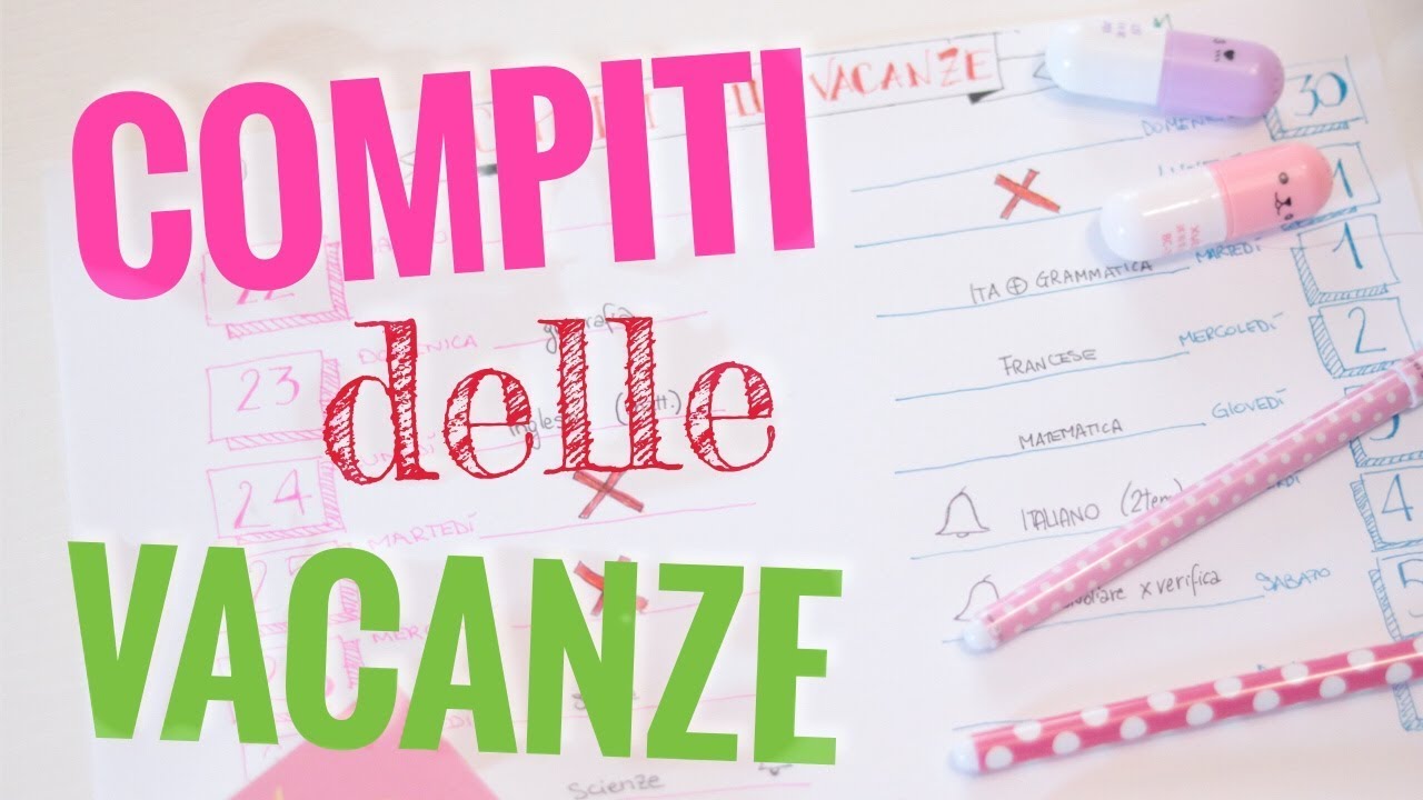COMPITI DELLE VACANZE DI NATALE  🎄 COME ORGANIZZARLI 📚
