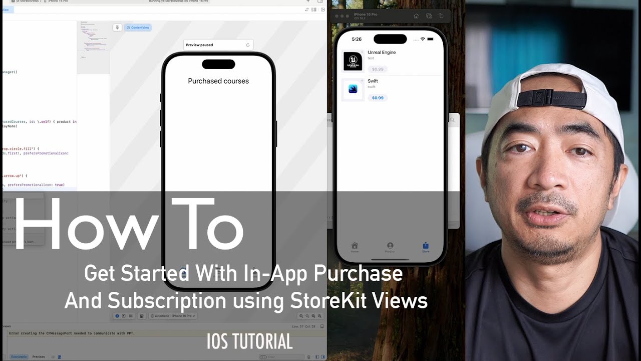 How to get started with  In-App Purchase And Subscription using StoreKit Views