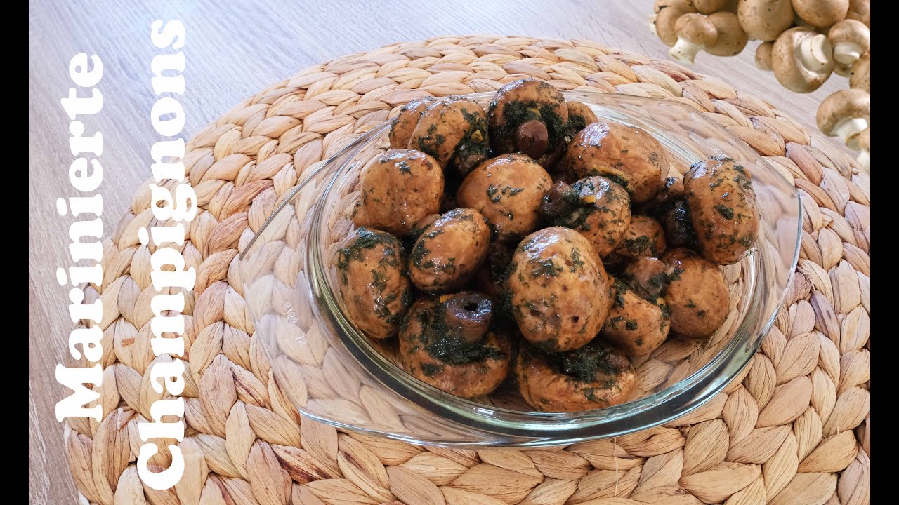 Antipasti - marinierte Champignons / schnell, einfach, lecker / Easy Marinated Mushrooms