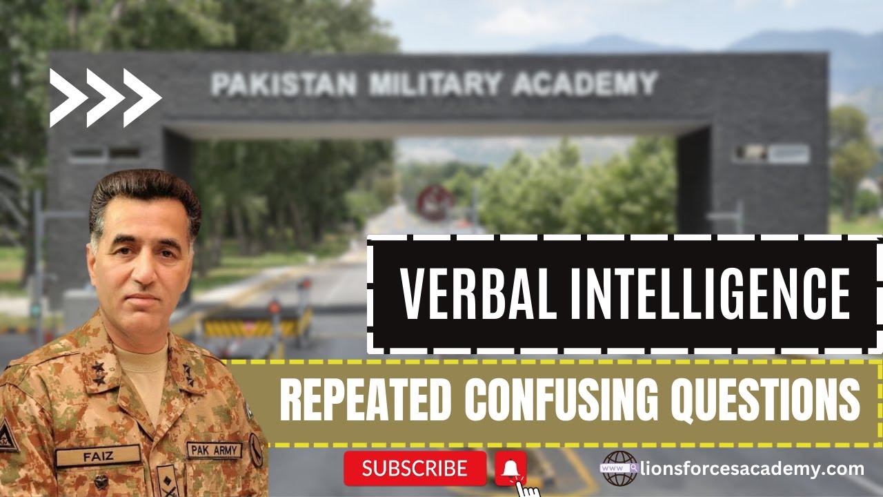 Verbal Intelligence Test Preparation |Shortcut Tricks | PMA | NAVY | PAF | ARMY | LCC | AFNS