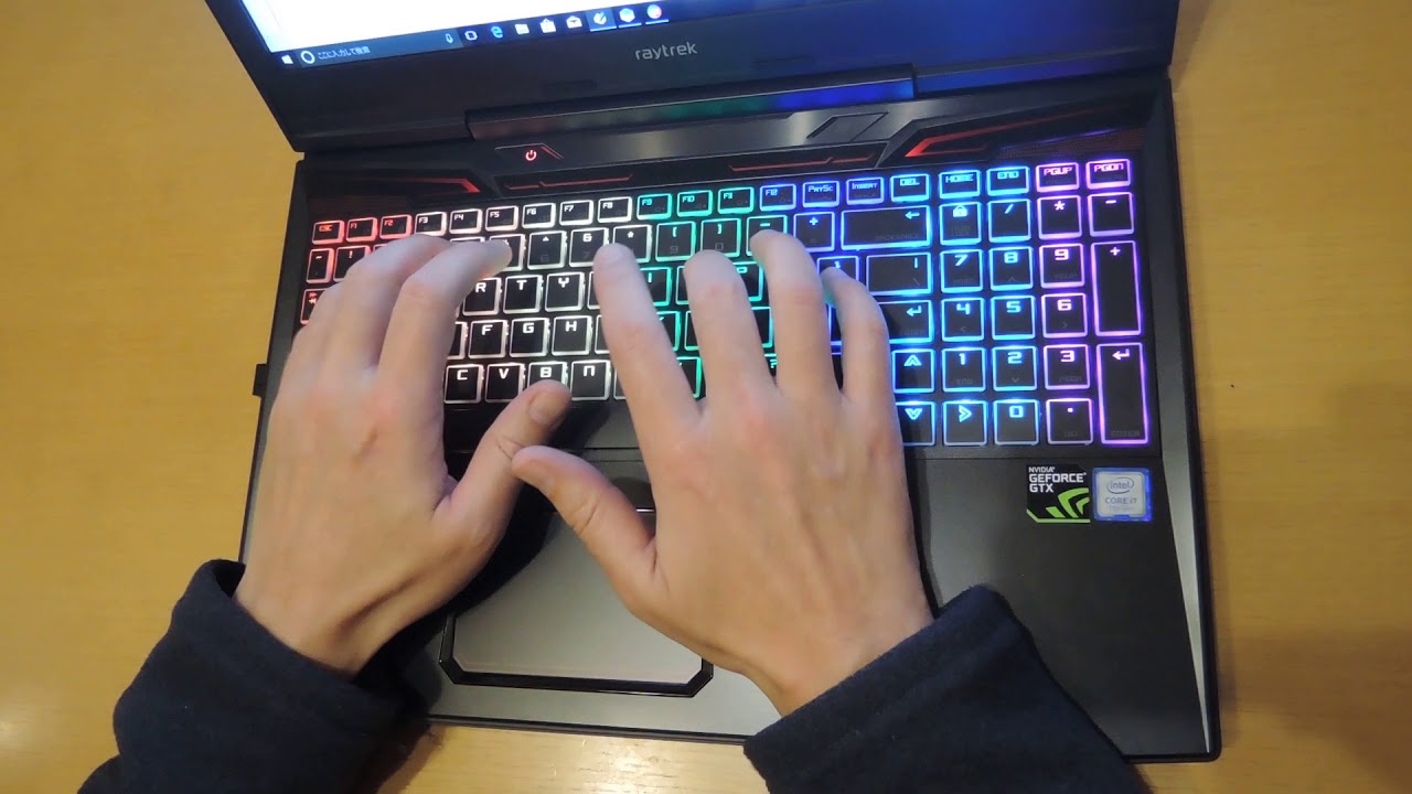 ドスパラ raytrek RKF1060TGKのキーボードテスト