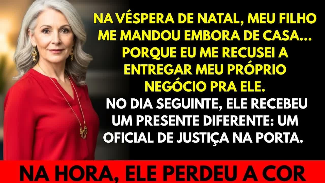 Meu filho me expulsou de casa na véspera de Natal… no dia seguinte, recebeu um presente inesquec