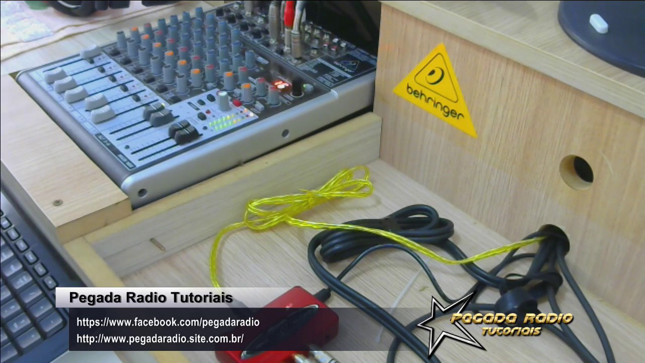 COMO USAR SAIDAS E ENTRADAS DE AUDIO NA MESA Behringer FX1204 USB