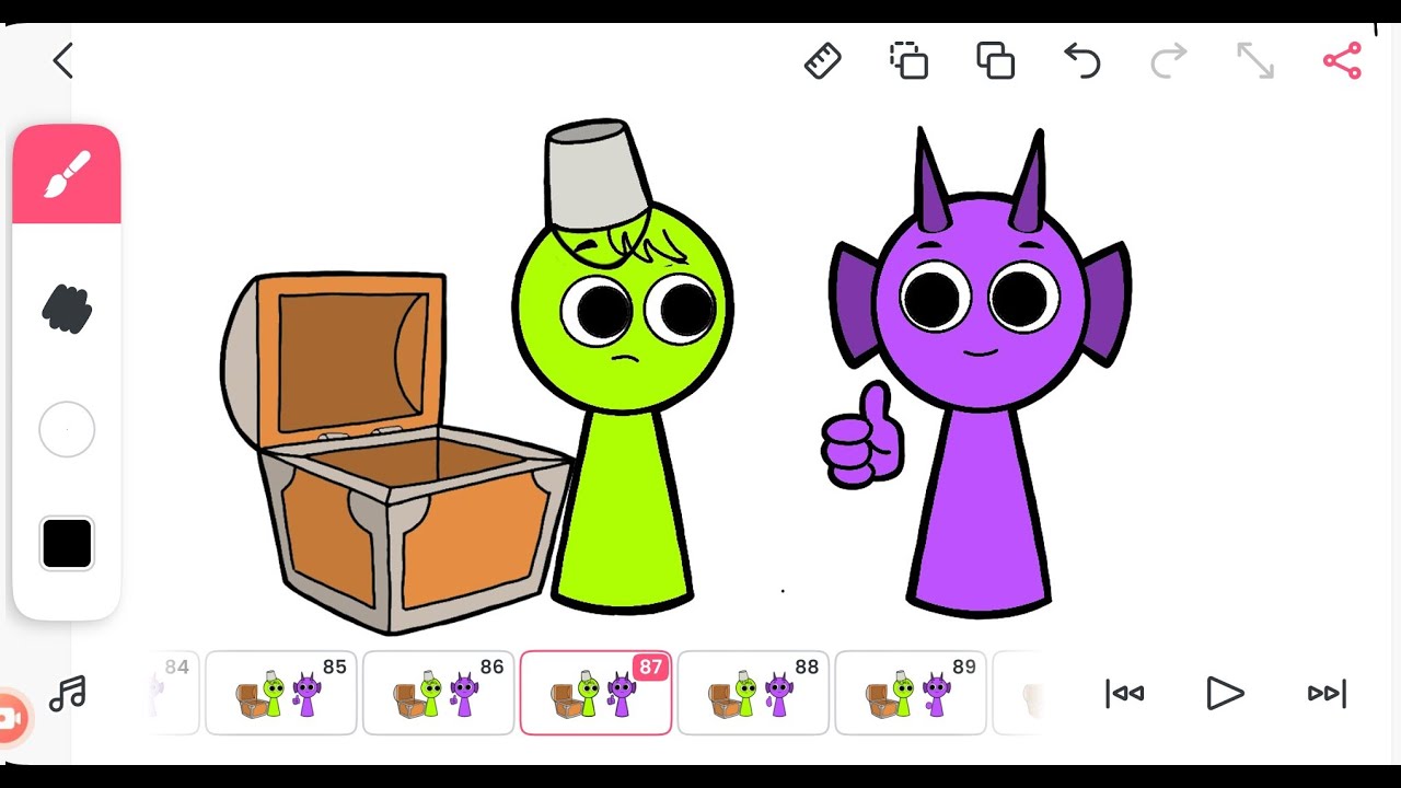 Flipaclip − Owackx & Durple / sprunki animation