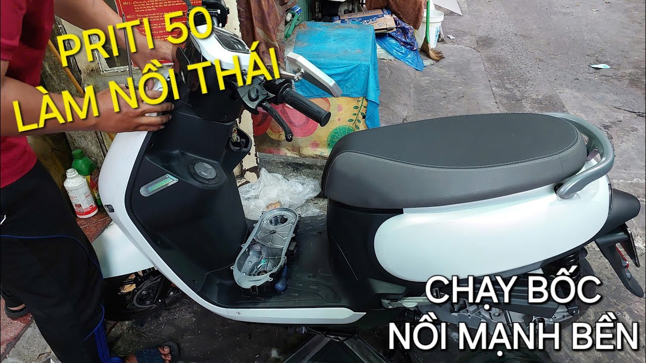 PRITI 50 L&Agrave;M NỒI TH&Aacute;I CHẠY BỐC B&Aacute;O GI&Aacute; L&Agrave;M M&Aacute;Y XE TAY GA 50 L&Ecirc;N 70 100 110 #priti #priti50 #sym50