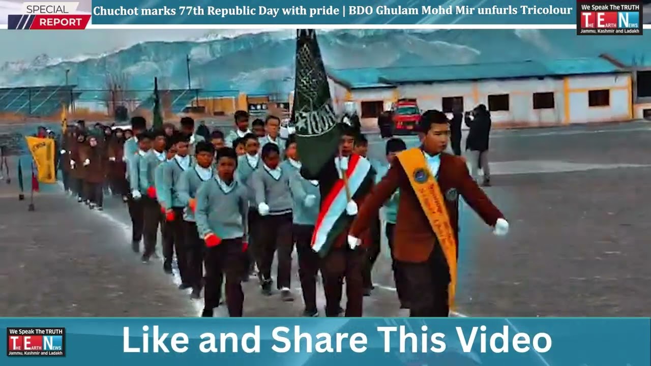 Chuchot marks 77th Republic Day with pride | BDO Ghulam Mohd Mir unfurls Tricolour
