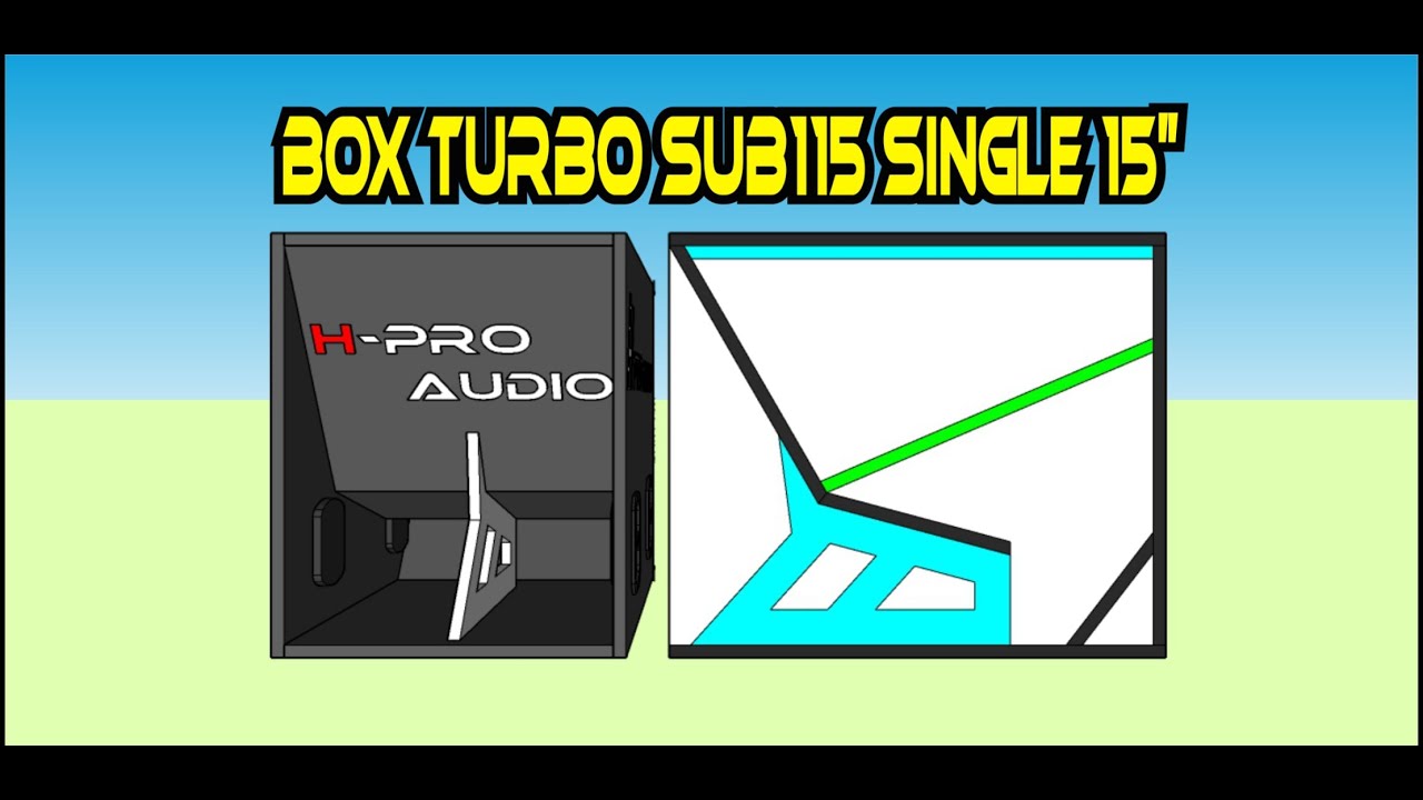 SKEMA [ PLAN ] BOX TURBO BASS BREWOG AUDIO SUB115 SINGLE 15 INCH