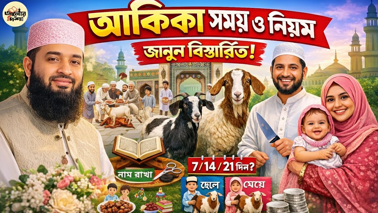 আকিকা কিভাবে দিতে হয়? পূর্ণাঙ্গ সহিহ নিয়ম ও বিস্তারিত আলোচনা | মিজানুর রহমান আজহারী | আলোর দিশা