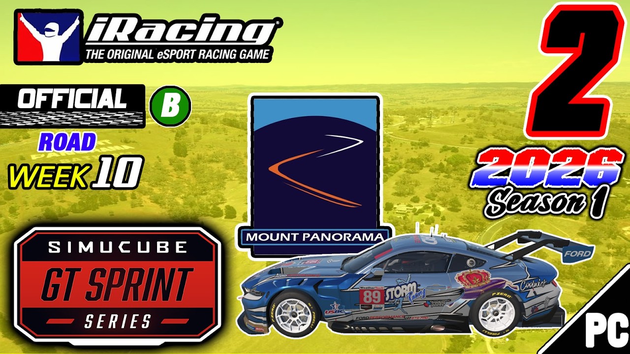 iRacing | SIMCUBE GT3 SPRINT SERIES | 2026 S1 W10 | #2 | Mount Panorama (2/23/26) 7th