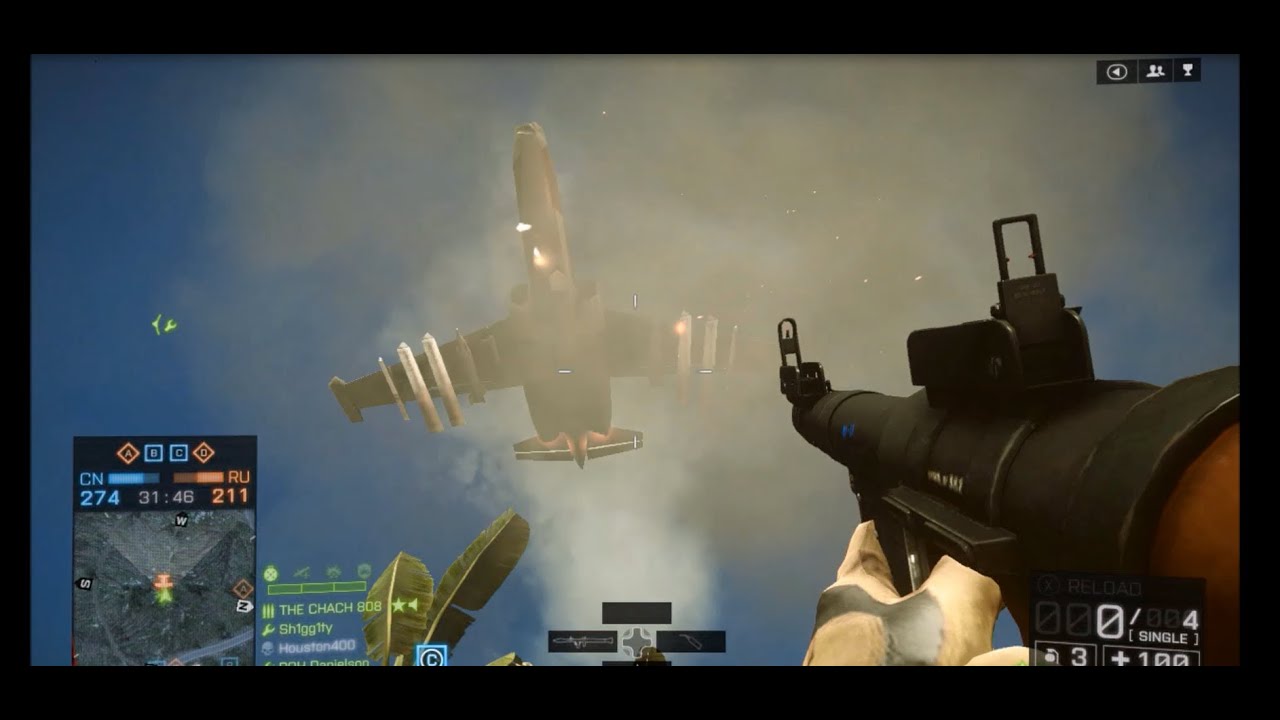 Battlefield 4 - Unbelievable Jet/Helicopter RPG kills!! - Montage