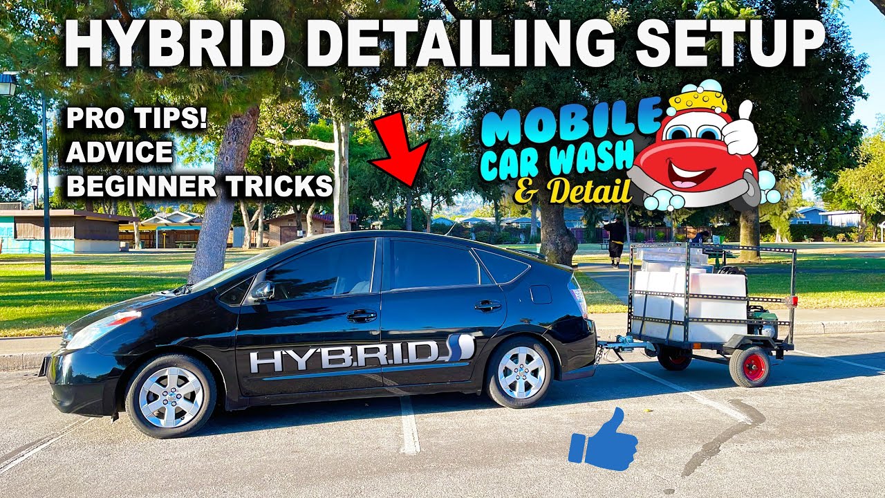 Mobile Auto Detailing Setup NEW PRIUS + Supplies + TIPS! Beginner Guide