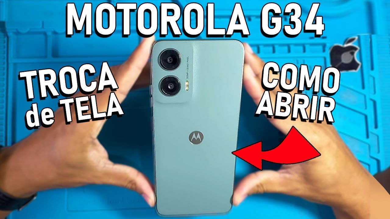COMO ABRIR E TROCAR A TELA DO MOTOROLA G34!