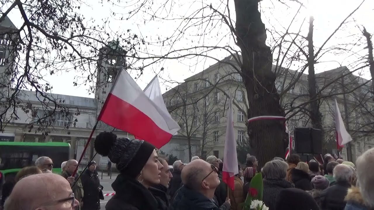 Hymn Polski - Narodowy Dzień Pamięci Żołnierzy Wyklętych - Poznań 01.03.2024