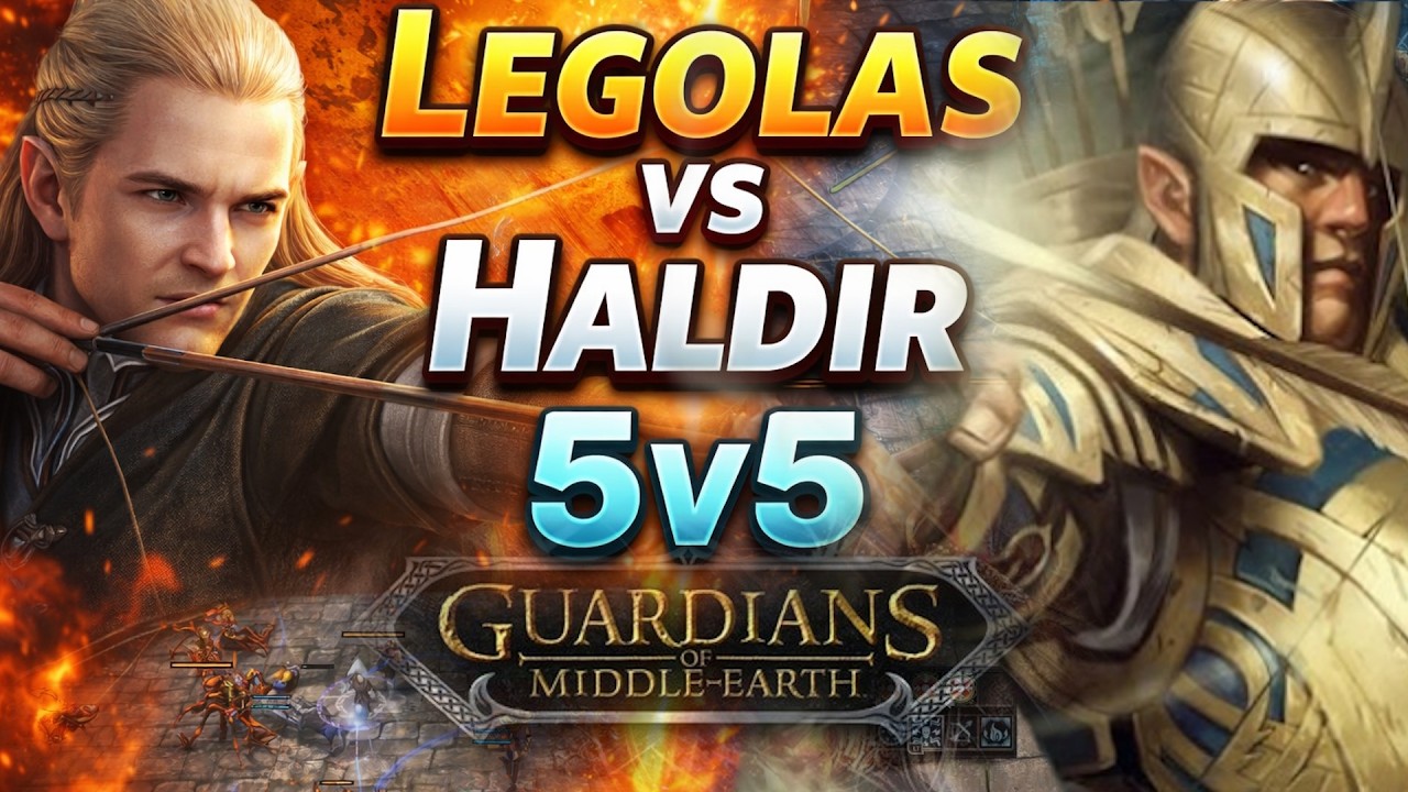Legolas vs Haldir! Intense 5v5 Guardians of Middle-Earth Game #lotr #moba #lordoftherings