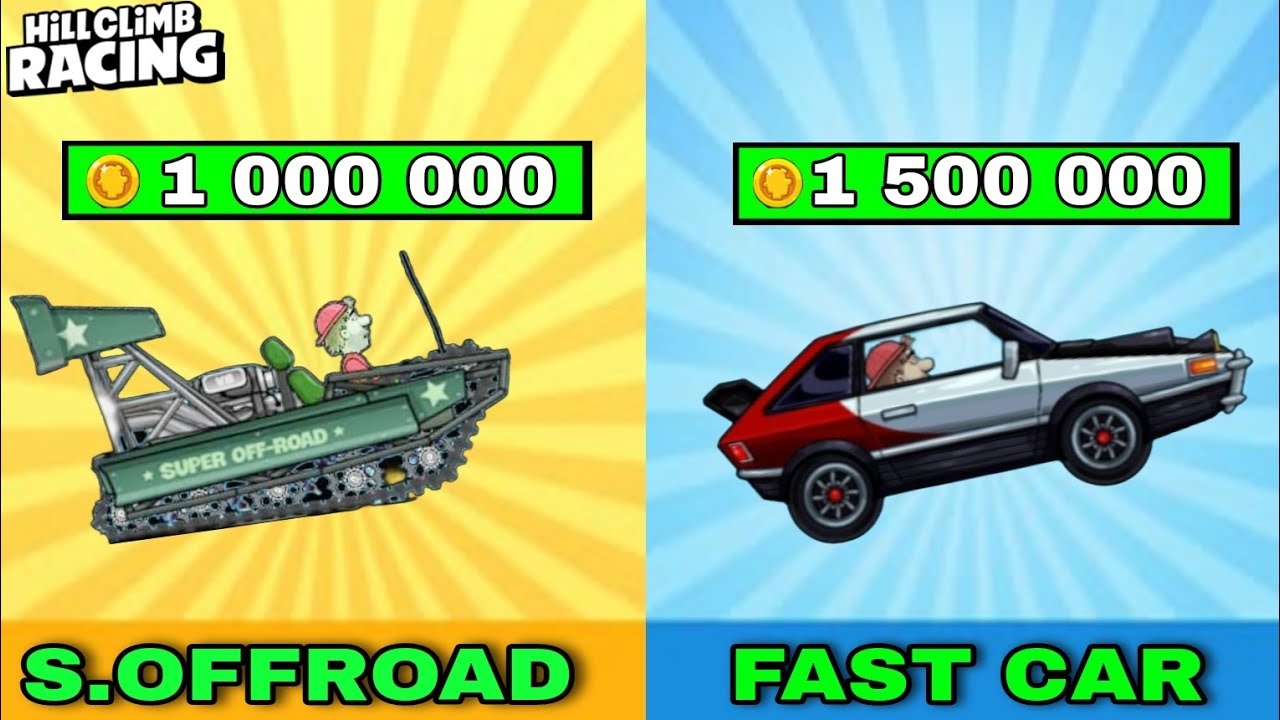 HILL CLIMB RACING : FAST CAR VS SUPER OFF ROAD