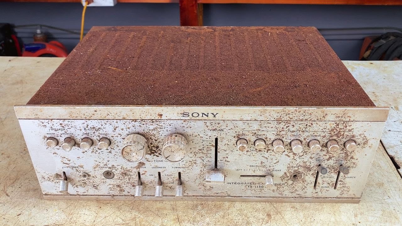 Antique SONY Stereo Integrated Amplifier Restoration // Restore and Reuse Broken Japanese Amplifer