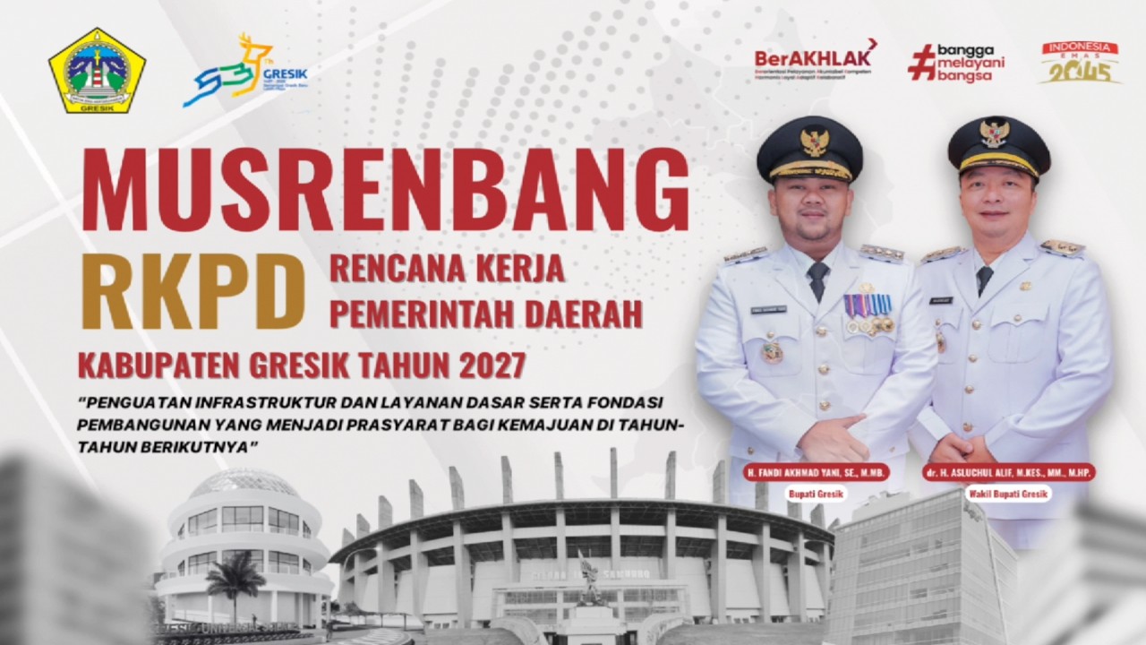 🔴LIVE : MUSRENBANG RKPD KABUPATEN GRESIK TAHUN 2027