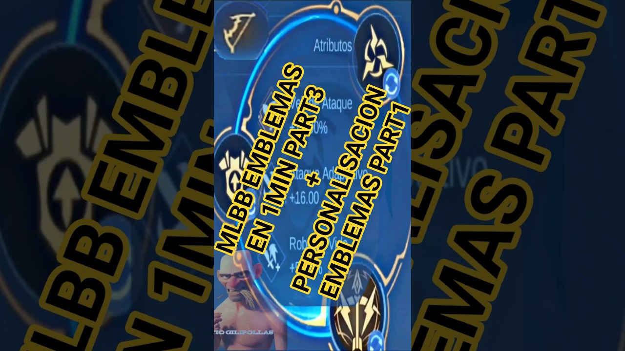 MLBB EMBLEMAS PART 3 + PERSONALISACION PART1#guia #mlbb #mundogaminmlbb #mlbbcreatorcamp