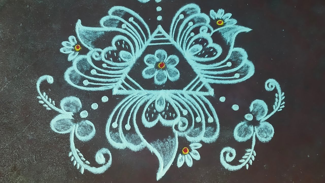 🌺 Lotus 🪷 koolam design for festival#kolam#youtubevideo#koolamvideo