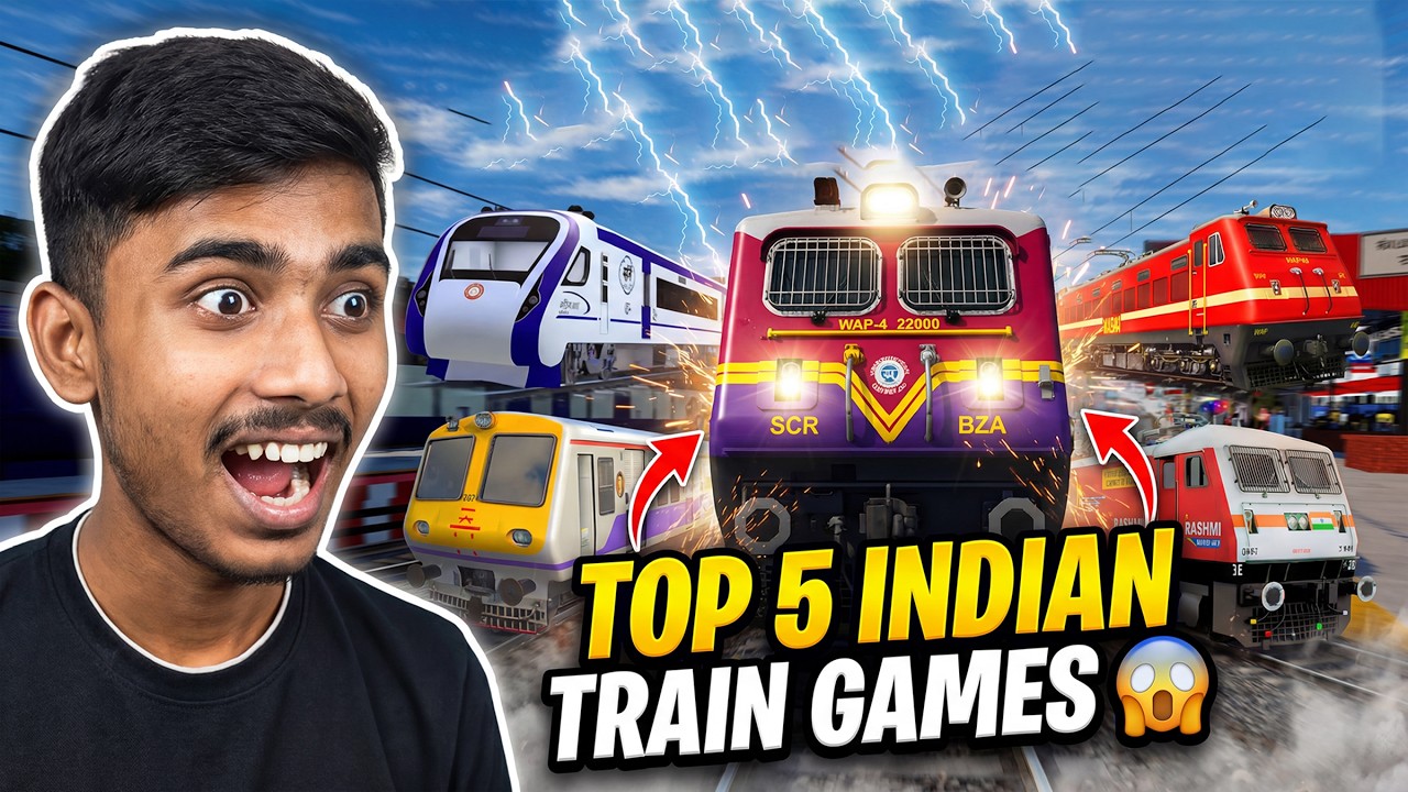 I Played Top 5 Indian Train Games on Play Store | Patna Howrah Mumbai | Anand Plays