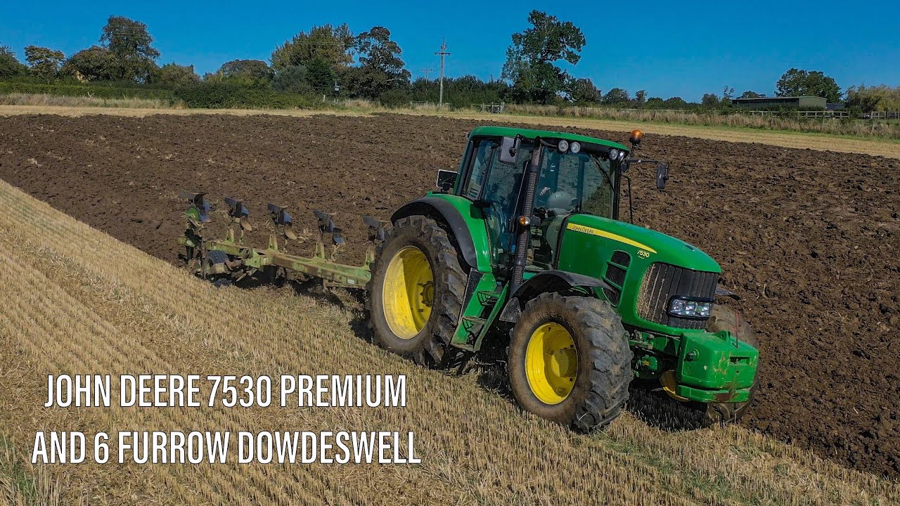 John Deere 7530 Premium Ploughing with a 6 Furrow Dowdeswell
