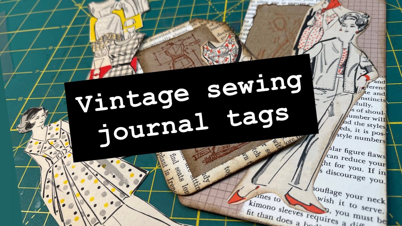 SEWING JOURNAL with easy format for gorgeous tags ~ #junkjournalideas
