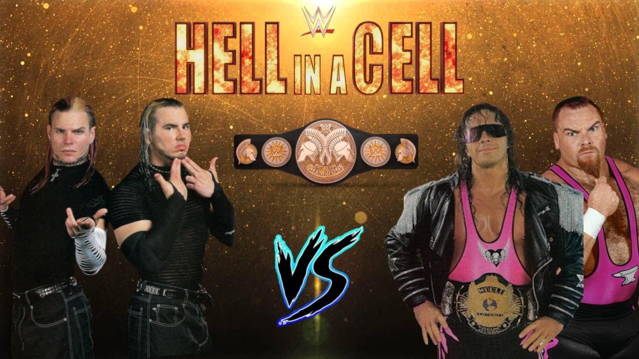 The Hardy Boyz VS The Hart Foundation - Tag Team Championship Finale Hell In A Cell Match