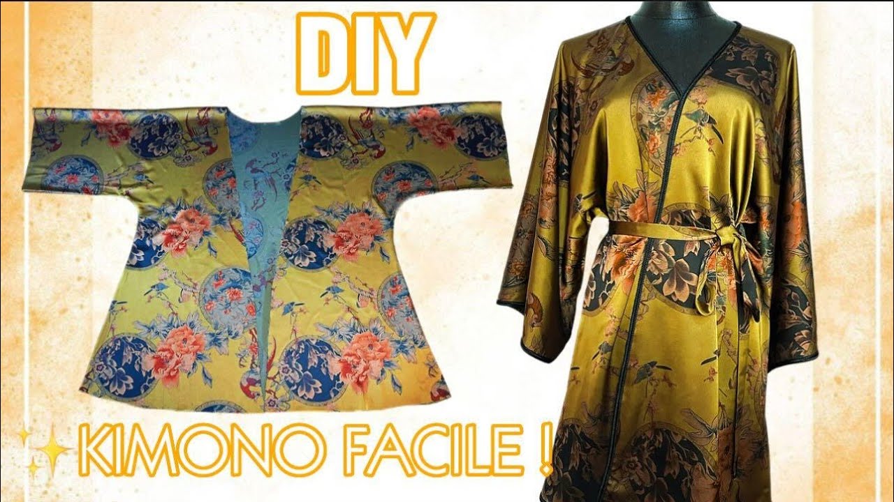✨DIY|| Meilleure Méthode Pour Faire UN KIMONO 👘 super FACILE||TUTO COUTURE FACILE#tutorial#easy#yt
