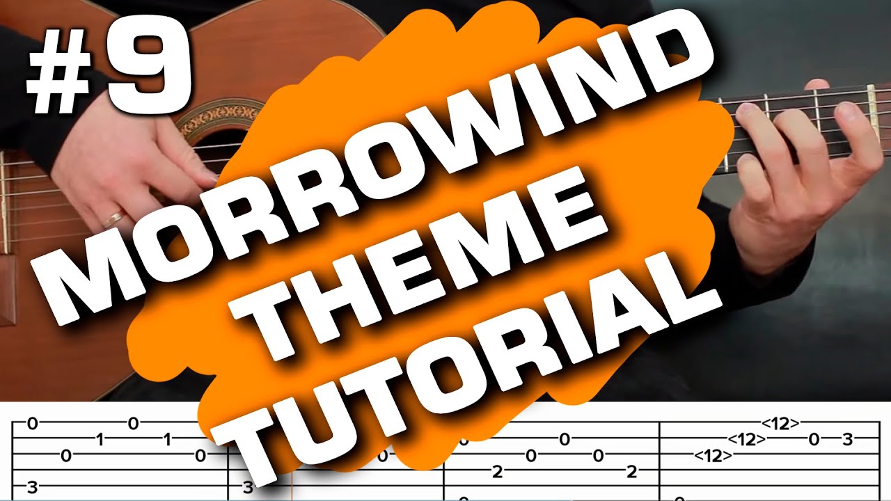 Morrowind Theme Song guitar cover tutorial free tabs (guitarclub4you)