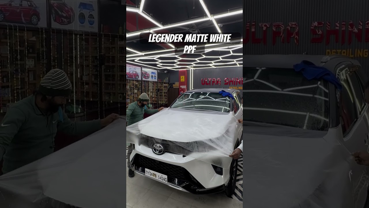 fortuner legender  protected in matte white ppf on protection 🔥