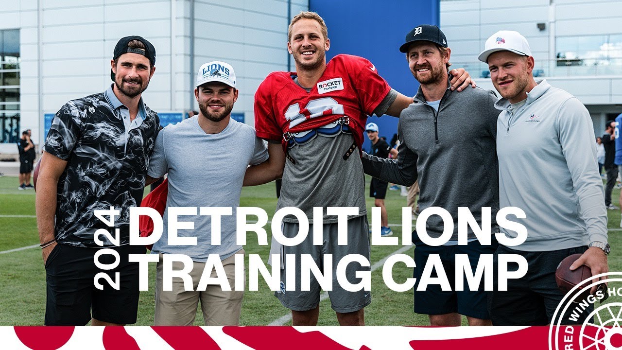 Detroit Red Wings visit Lions Training Camp