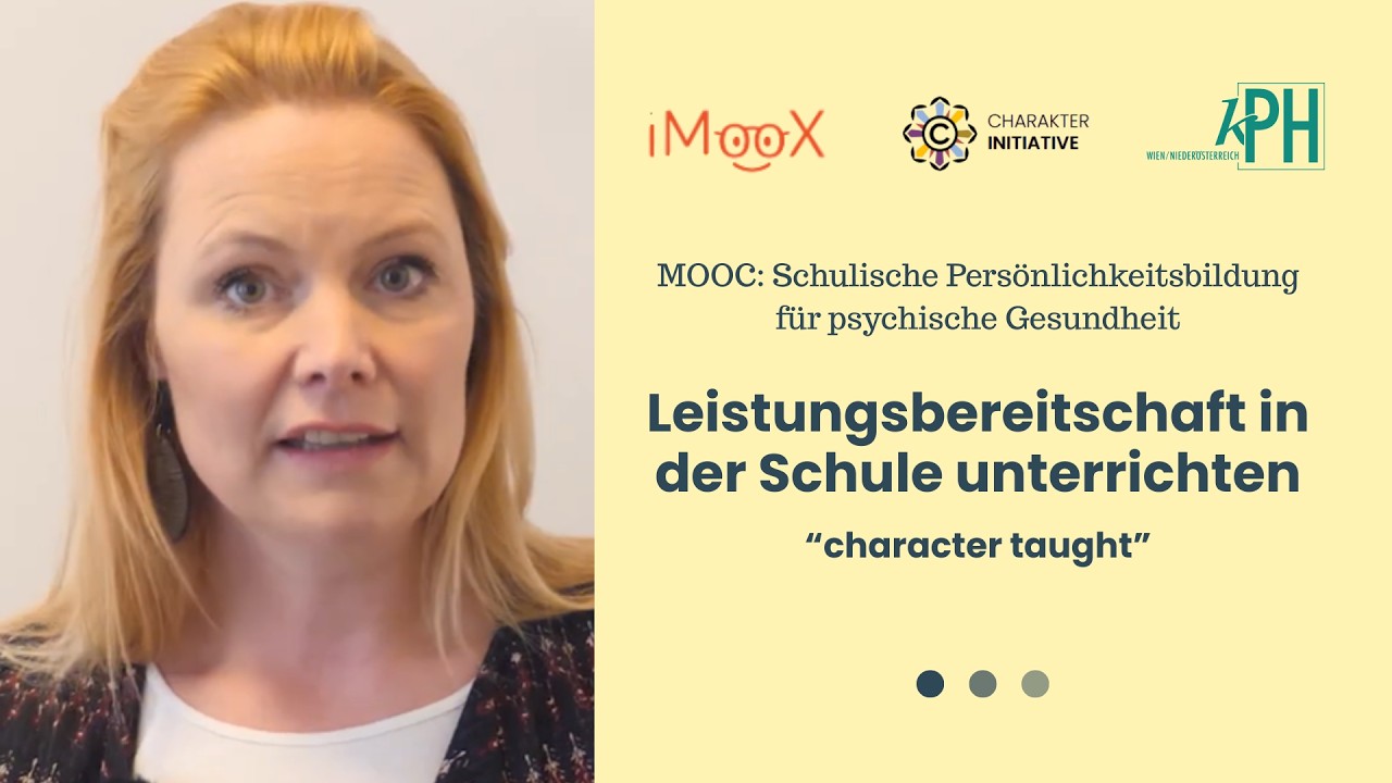 Leistungsbereitschaft in der Schule unterrichten | “character taught” | Persönlichkeitsbildung