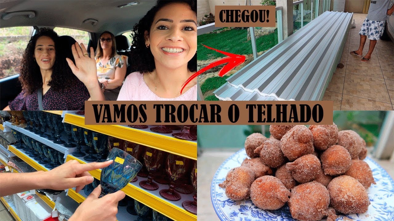 FIZ DEPILAÇÃO A LASER, LOJA BARATA, AS TELHAS CHEGARAM, LAVAMOS A VARANDA+ BOLINHO DE CHUVA SEM ERRO