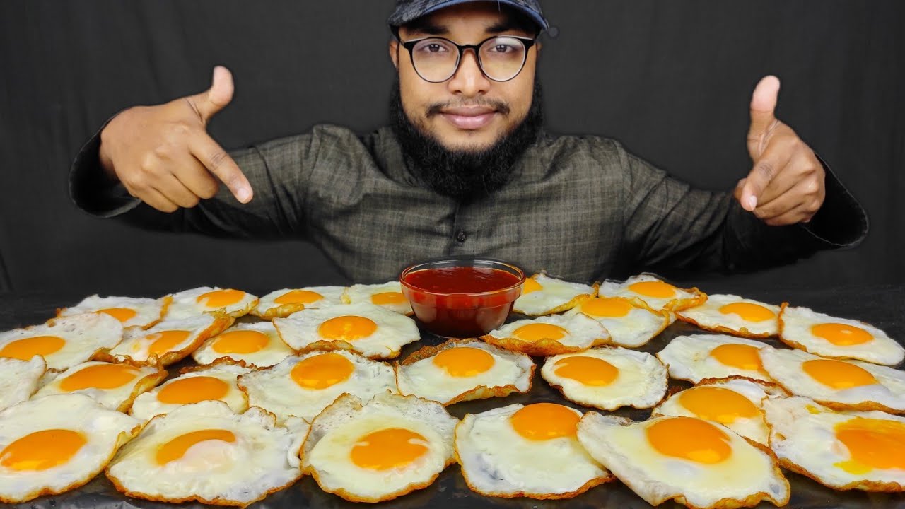 30 SUNNY SIDE UP EGGS EATING CHALLENGE | EGGS MUKBANG, EGGS OMELETTE EATING CHALLENGE, EATING SHOW