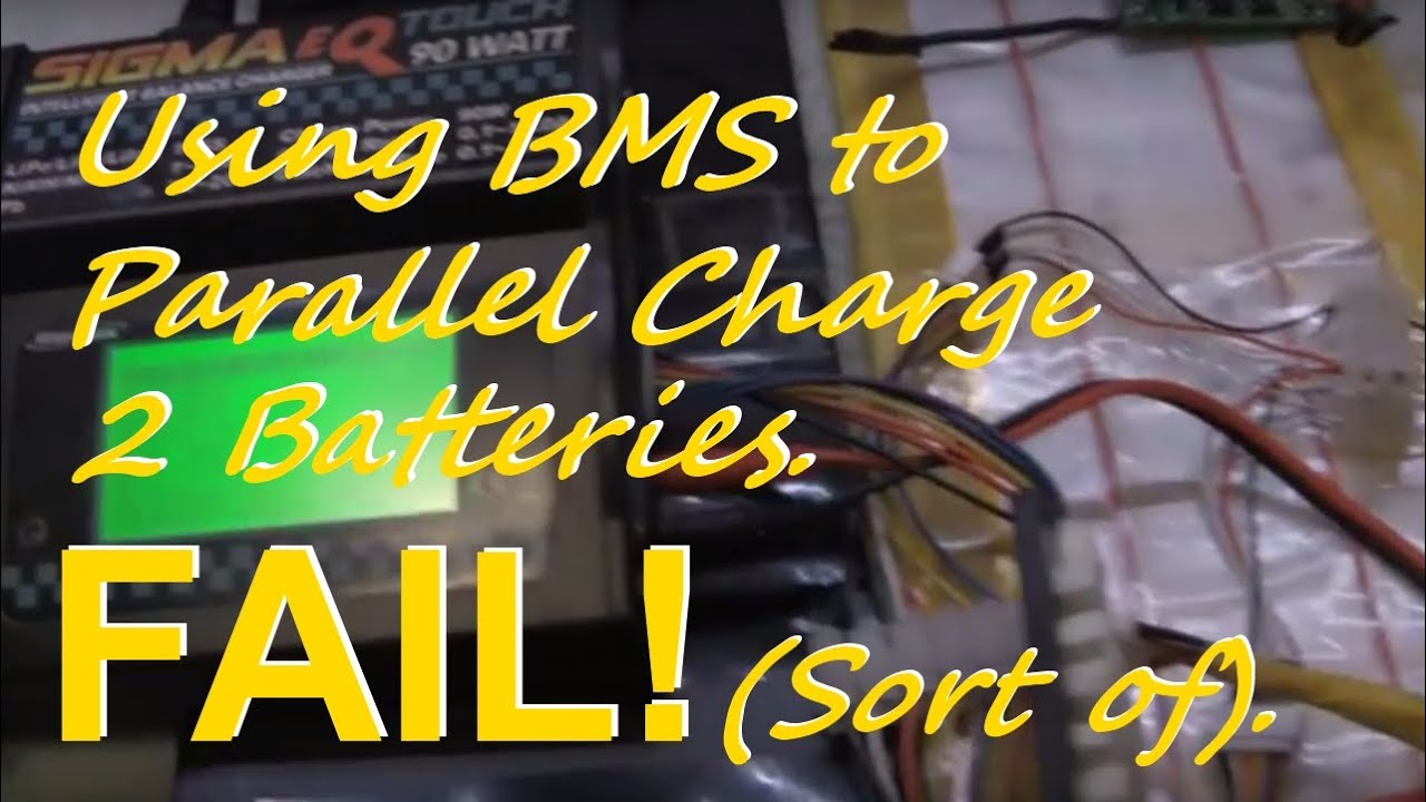 Using Electric Skateboard BMS to Parallel Charge Batteries. FAIL!