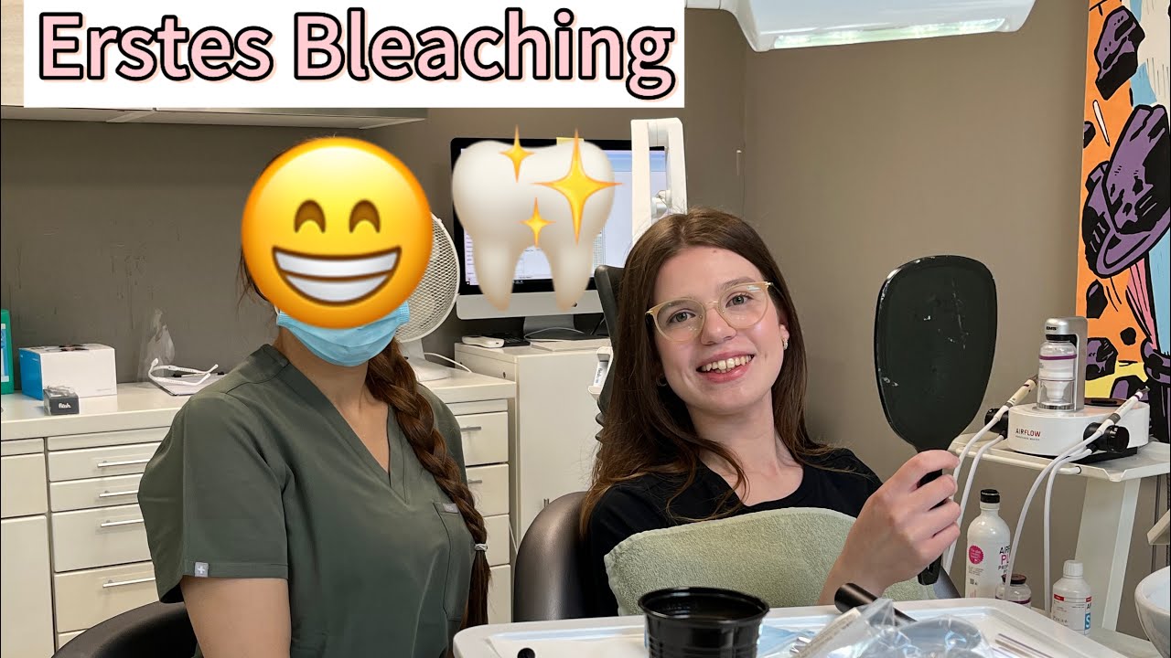 VLOG - MEIN ERSTES ZAHN BLEACHING 😁🦷  VORHER & NACHHER