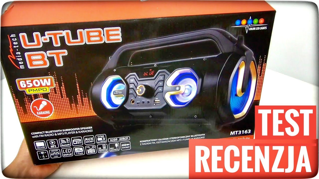 GŁOŚNIK BLUETOOTH U-TUBE MT3163 - RECENZJA TEST | ForumWiedzy