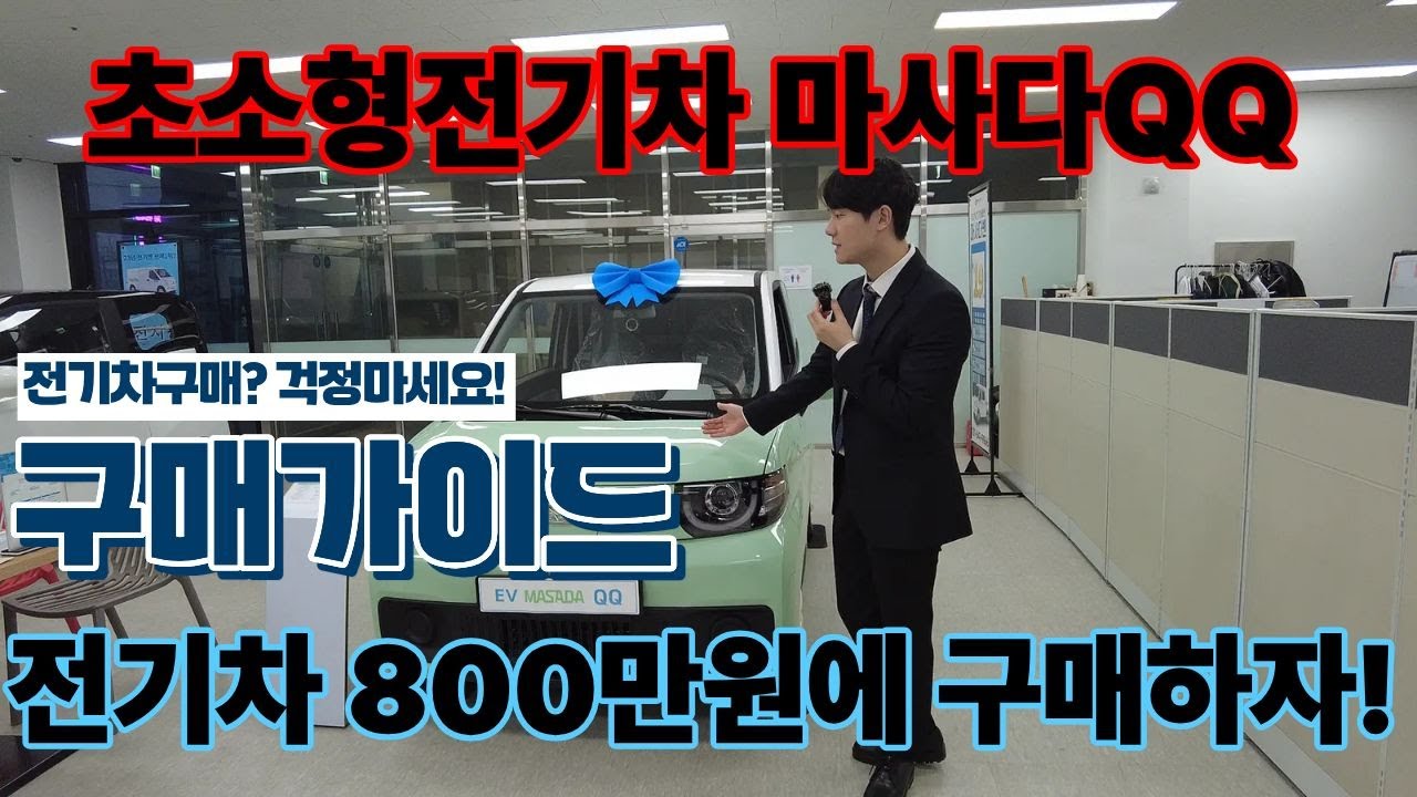초소형전기차, 마사다QQ 800만원에 구매하자!