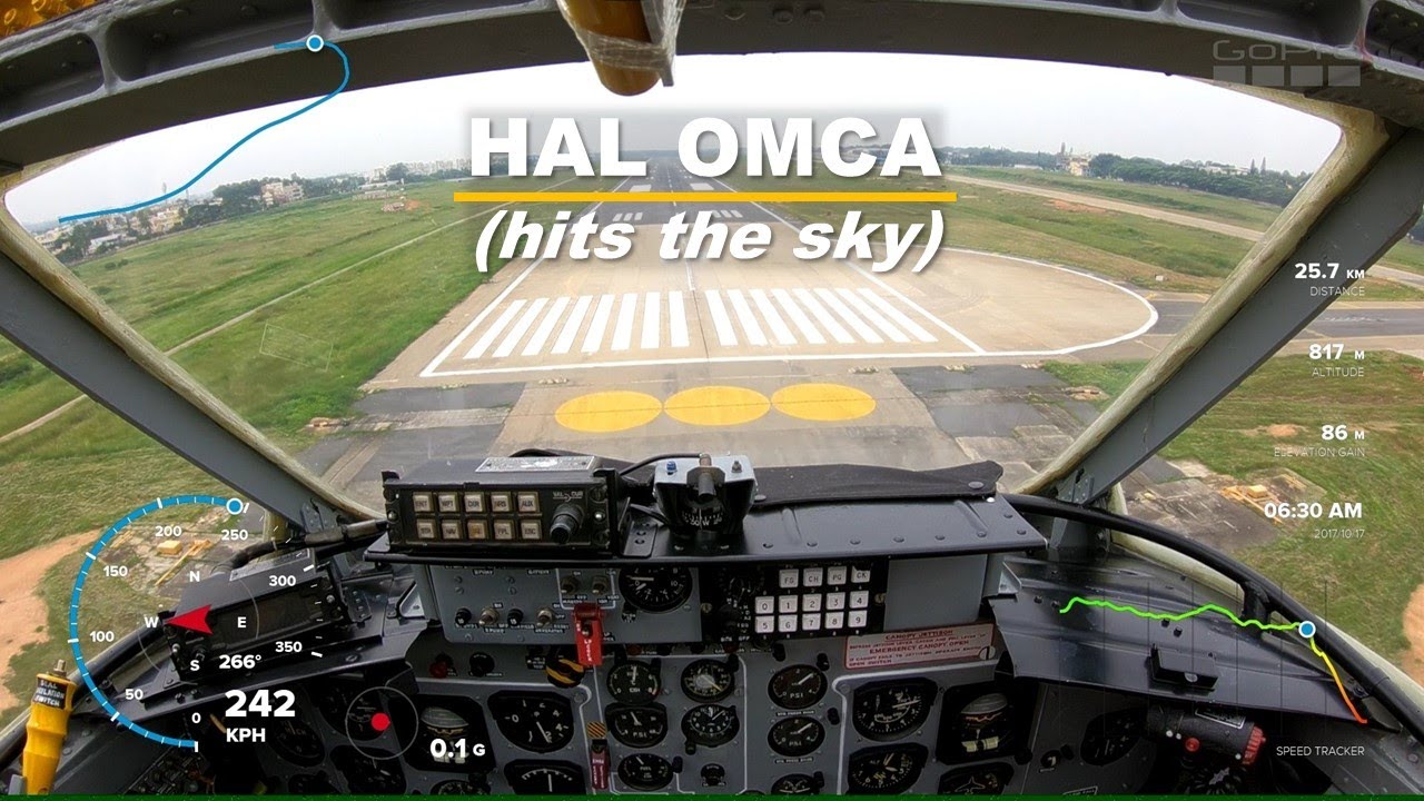 OMCA part of HAL CATS (Combat Air Teaming System) performs its test flight