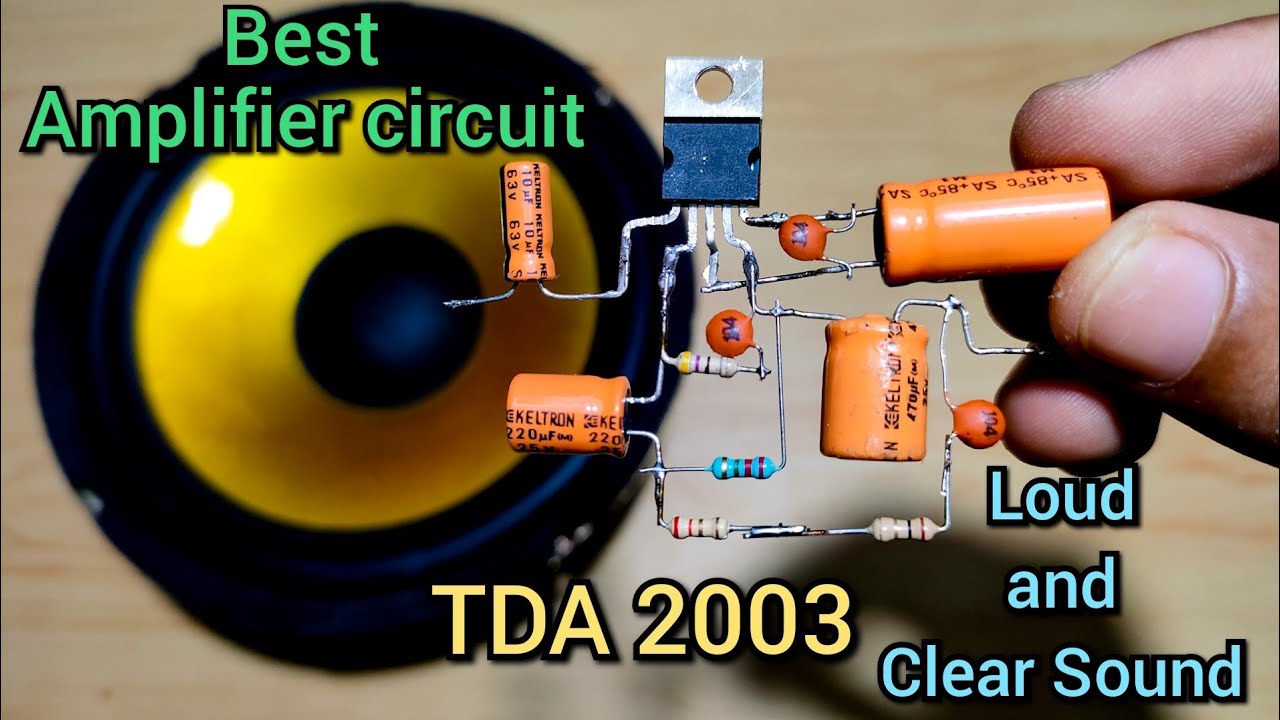 TDA2003 ic amplifier | How to make amplifier tda2003 ||