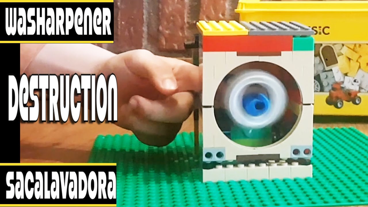 THE LEGO WASHARPENER DESTRUCTION / DESTRUCCIÓN DE LA LEGO SACALAVADORA (incluye batalla vs NOKIA)