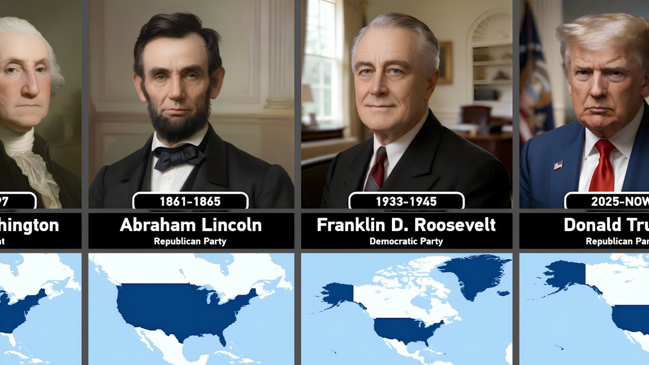 Timeline of US Presidents (1789–2025)