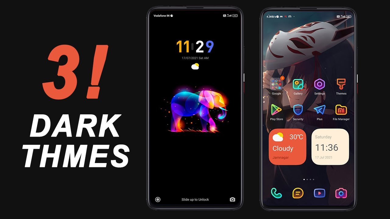 Top 3! Dark MIUI 12 Themes For All Xiaomi Phones