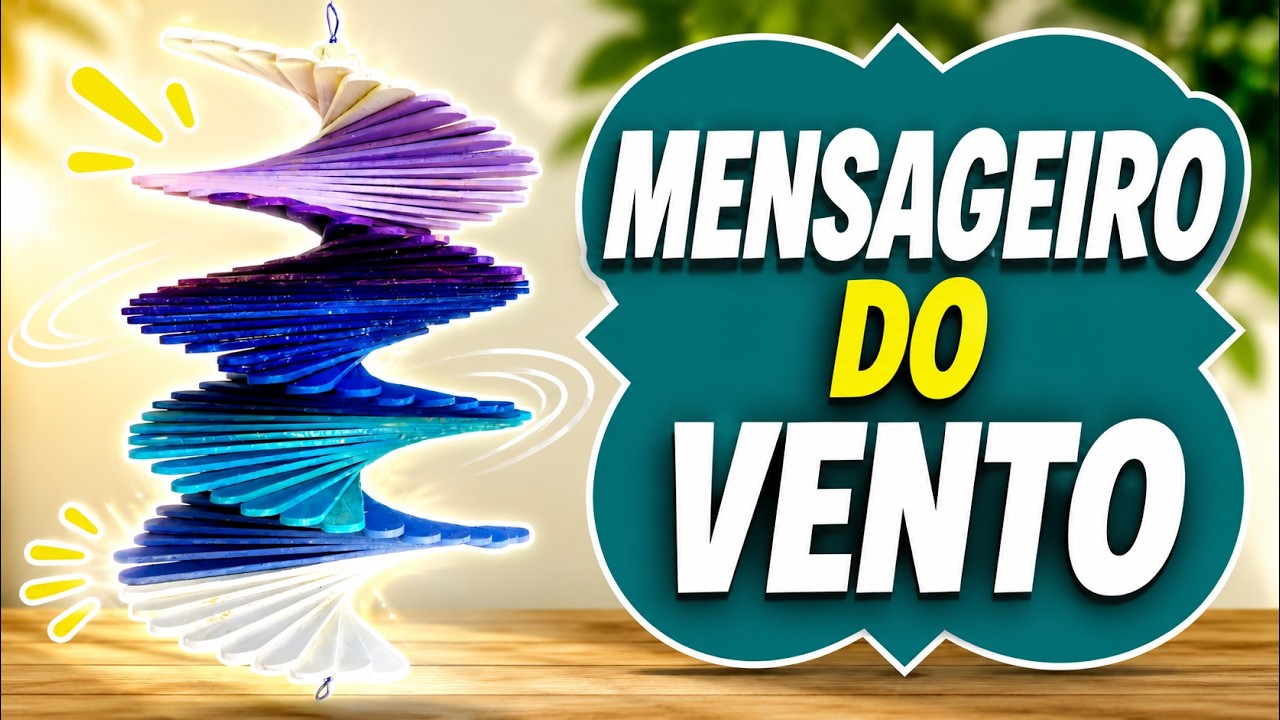 Mensageiro do Vento com Palitos - DIY