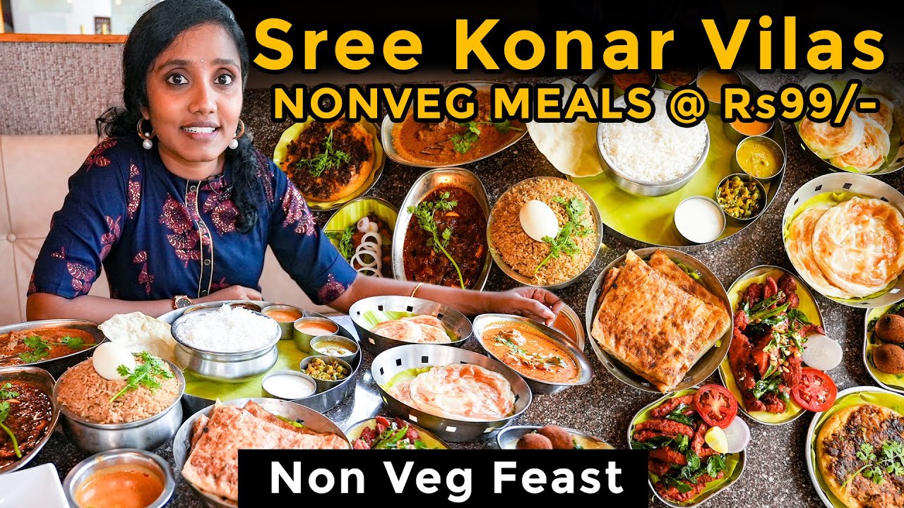 Rs 99/- Unlimited Non veg Meals Sree Konar Vilas I Tastee with Kiruthiga