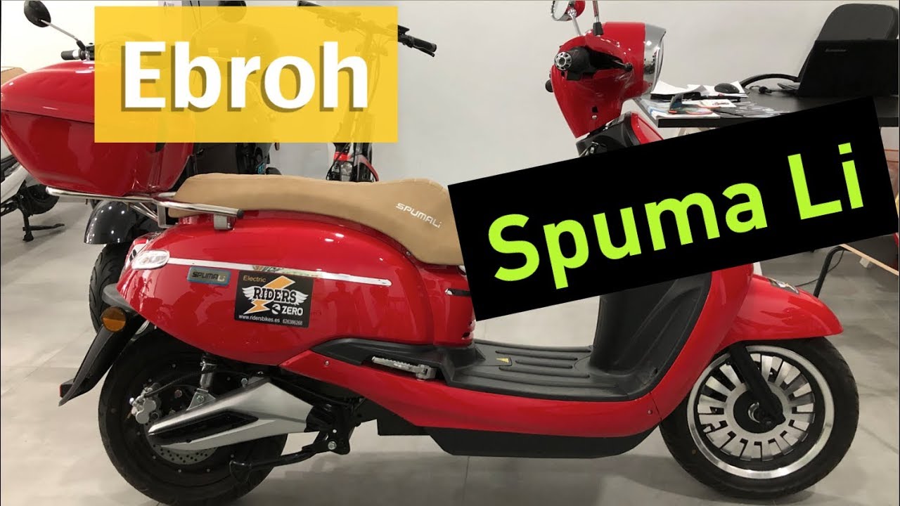 Ebroh Spuma Li, una moto eléctrica 50/50 con una calidad excelente