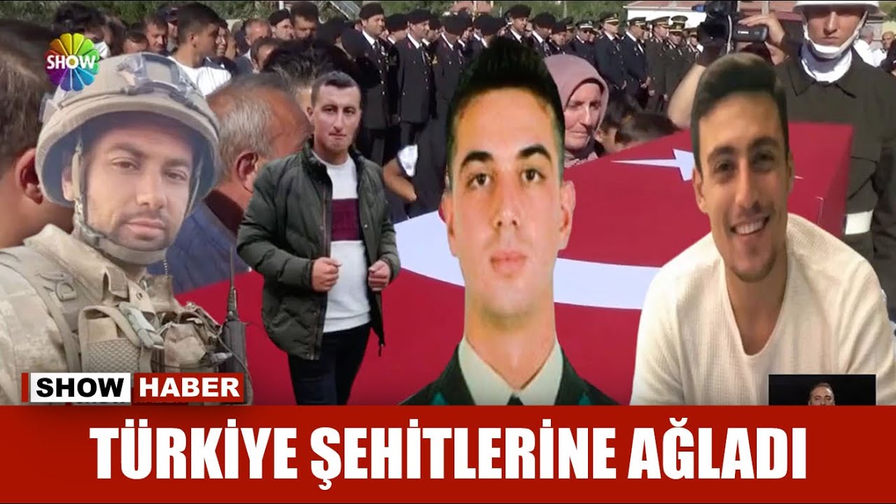 Türkiye şehitlerine ağladı