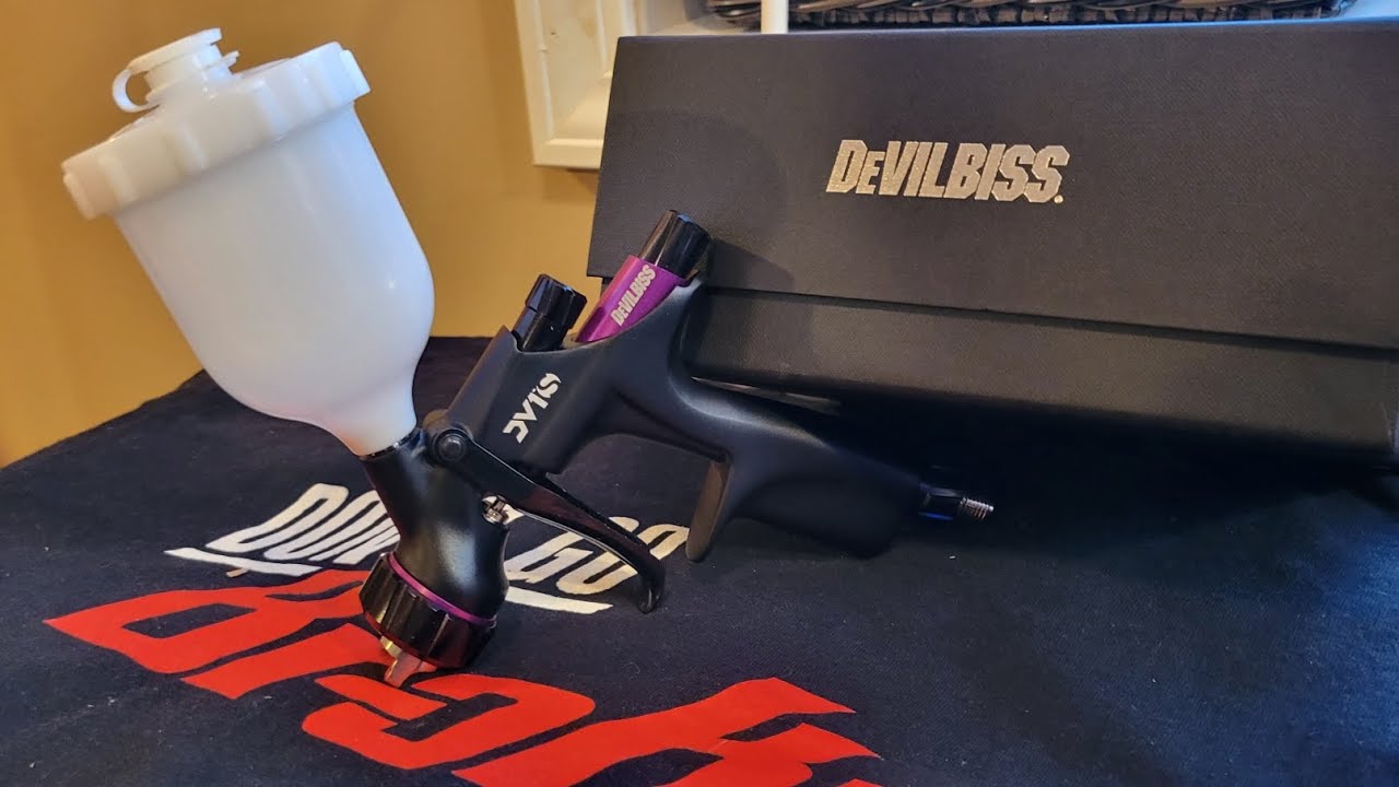 Devilbiss 704533 DV1S HVLP Detail Spot Repair Gravity Spray Gun Kit